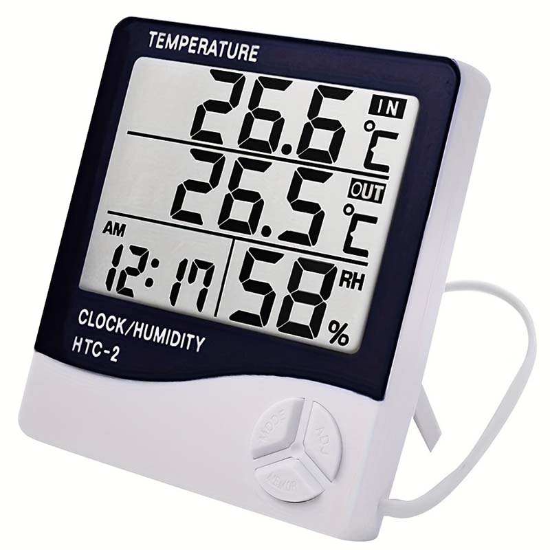 LCD Digital Thermometer Hygrom - Home Automation Industry ulasan dan harga