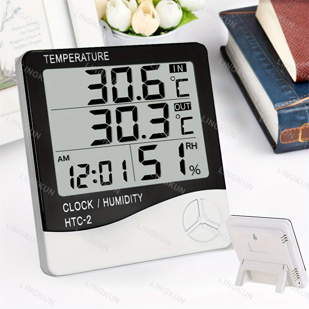 LCD Digital Thermometer Hygrom - Home Automation Industry ulasan dan harga