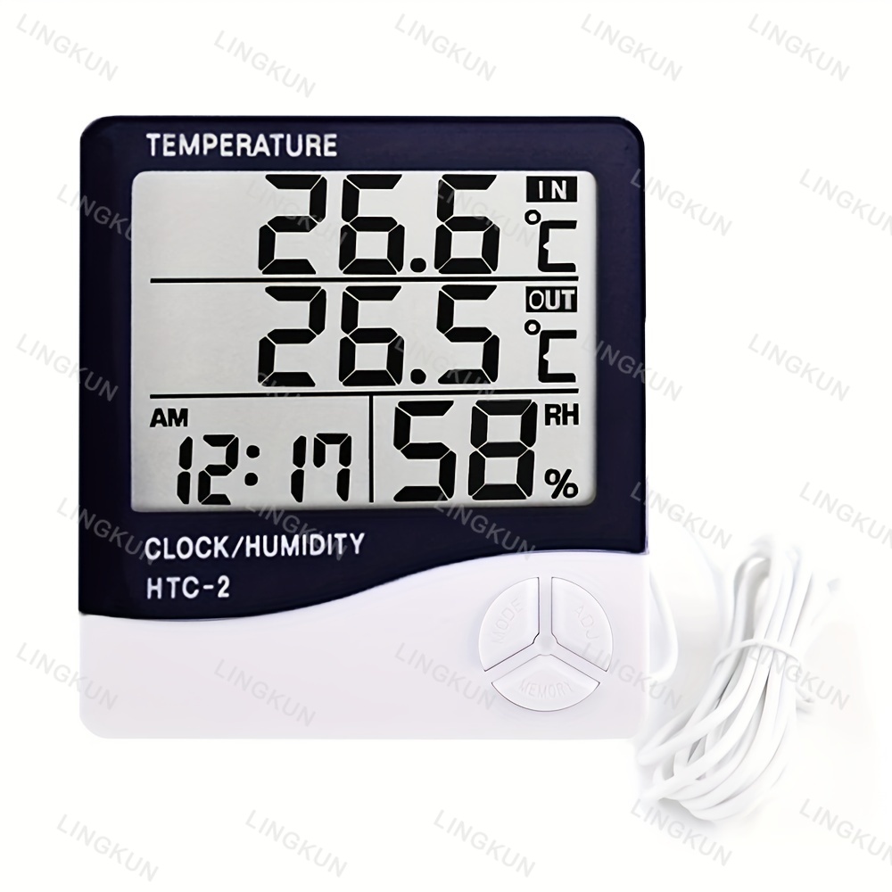 LCD Digital Thermometer Hygrom - Home Automation Industry ulasan dan harga