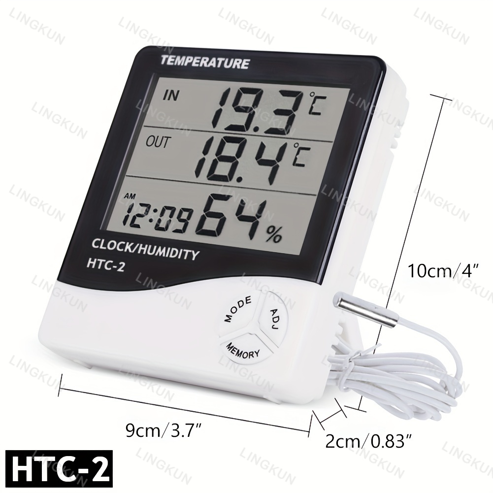 LCD Digital Thermometer Hygrom - Home Automation Industry ulasan dan harga