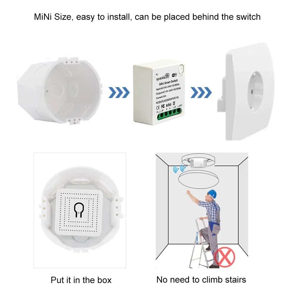 16A Matter WIFI Smart Switch A - Home Automation Tutorial ulasan dan harga