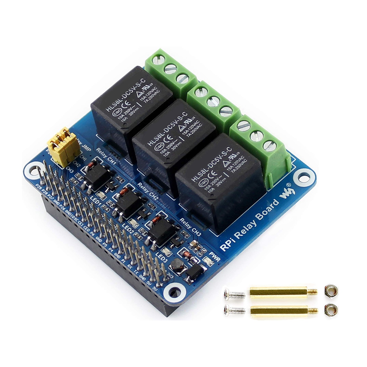 Waveshare 5V 3-Channel Relay M - Pi Zero W Board ulasan dan harga