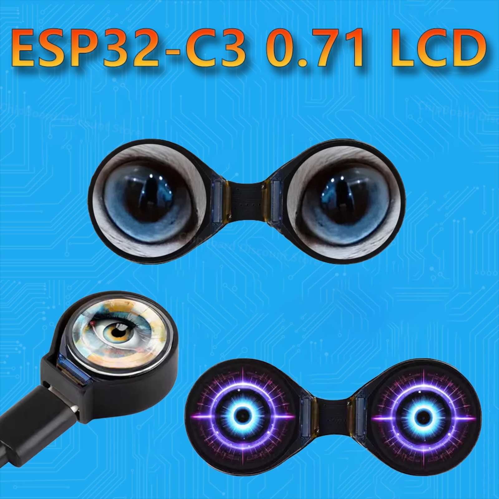 Waveshare 0.71inch Eye Round L - Home Automation Arduino ulasan dan harga
