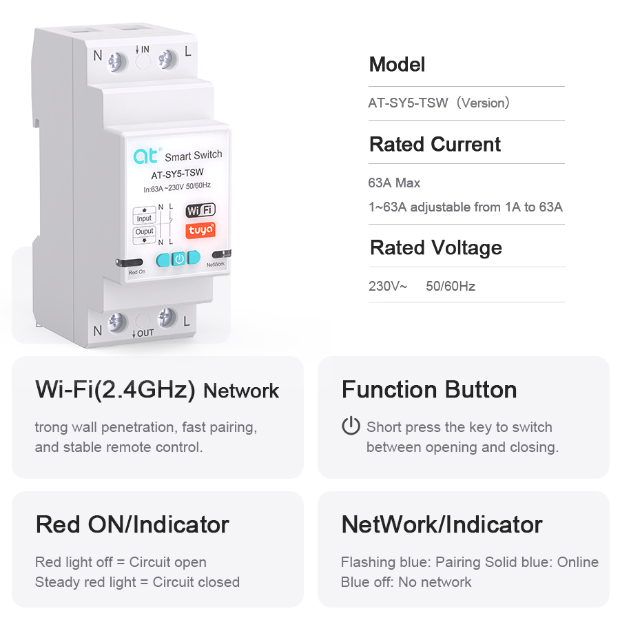 Smart Switch Circuit Breaker T - Home Automation Industry ulasan dan harga