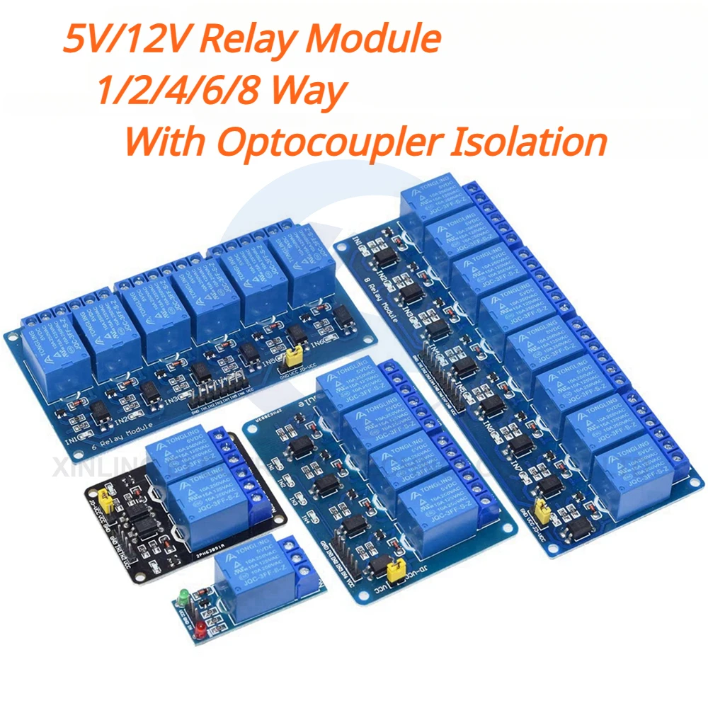 5/12V 1/2/4/6/8 Channel Relay  - Home Automation Arduino ulasan dan harga